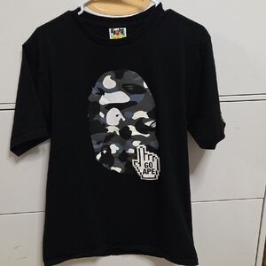 BAPE Black Streetwear T-Shirt – Iconic Street Fashion